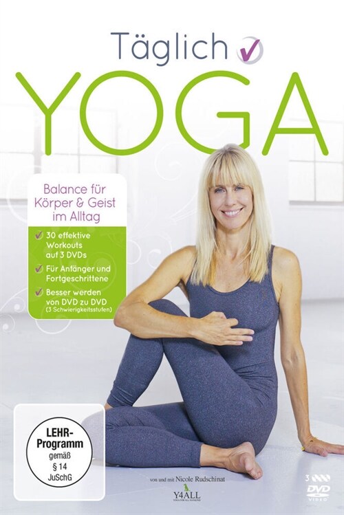Taglich Yoga, 3 DVDs (DVD Video)