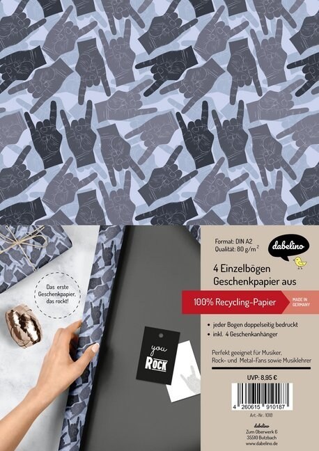 Geschenkpapier-Set You Rock (General Merchandise)