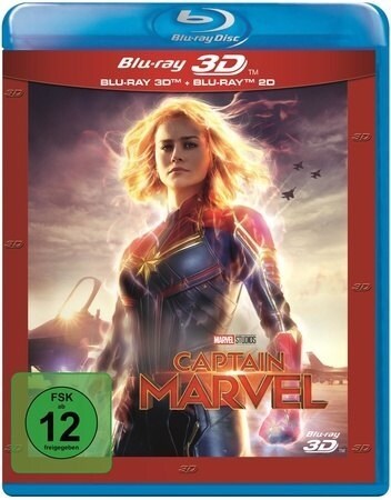 Captain Marvel 3D, 2 Blu-ray (Blu-ray)