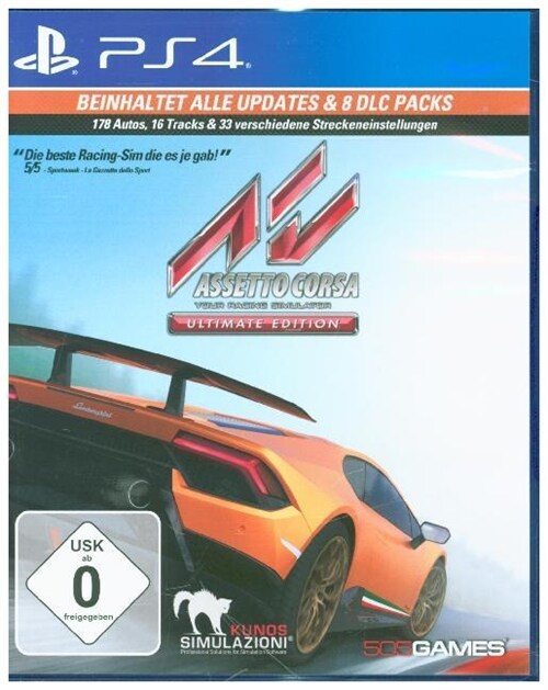 Assetto Corsa, 1 PS4-Blu-ray Disc (Ultimate Edition) (Blu-ray)