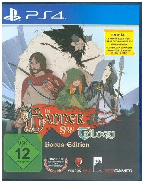 The Banner Saga Trilogy, 1 PS4-Blu-ray Disc (Bonus-Edition) (Blu-ray)