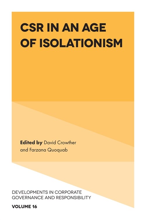 Csr in an Age of Isolationism (Hardcover)