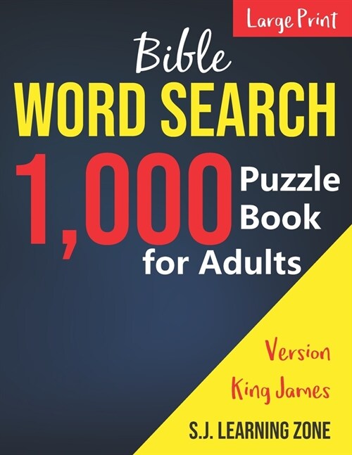 1,000: Bible Word Search Puzzle Book for Adults: King James Version (Large Print) (Paperback)