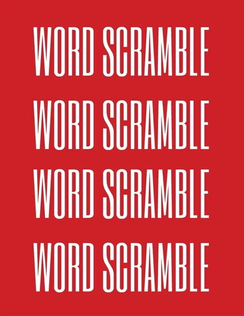 Word Scramble: over 1200 (Large Print) Ultimate Book for Adults (Paperback)