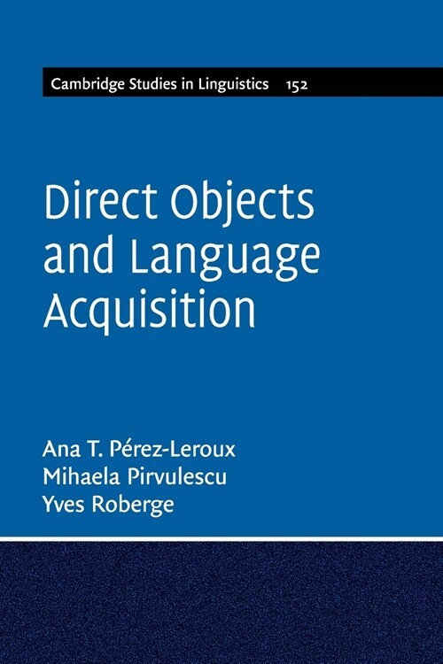 Direct Objects and Language Acquisition (Paperback)