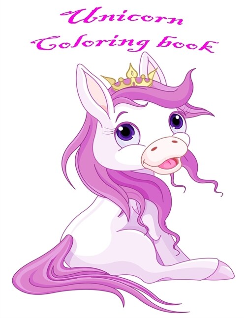 Unicorn Coloring book: Cute Coloring Book with Unicorn Designs on High-Quality Perforated Paper (Paperback)