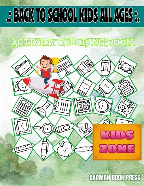 Back To School Kids All Ages: Physics, Book, Testtubes, Testtubes, Owl, Eraser, Physics, Presentation For Moms Picture Quizzes Words Activity And Co (Paperback)