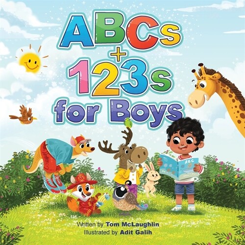 ABCs and 123s for Boys: A fun Alphabet book to get Boys Excited about Reading and Counting! Age 0-6. (Baby shower, toddler, pre-K, preschool, (Paperback)