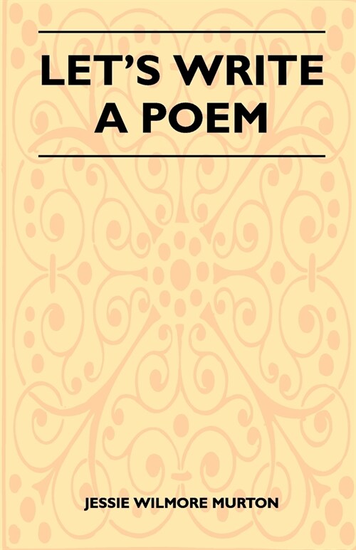 Lets Write a Poem (Paperback)