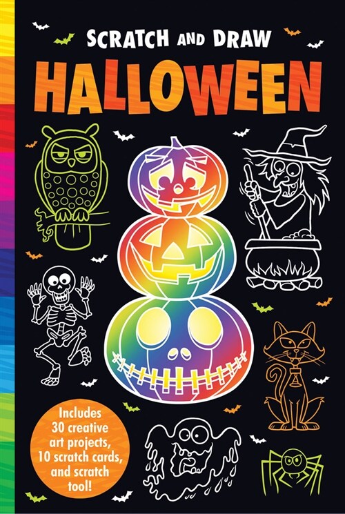 Scratch and Draw Halloween (Paperback)