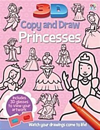 3D Copy and Draw Princesses (Paperback)