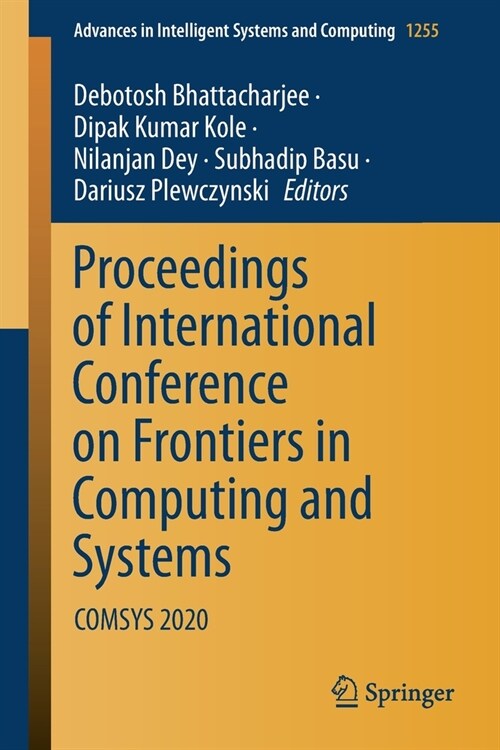 Proceedings of International Conference on Frontiers in Computing and Systems: Comsys 2020 (Paperback, 2021)
