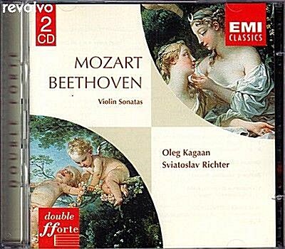 [중고] Mozart,Beethoven Violin Sonatas / Oleg Kagaan,Sviatoslav Richter (2 Disc)