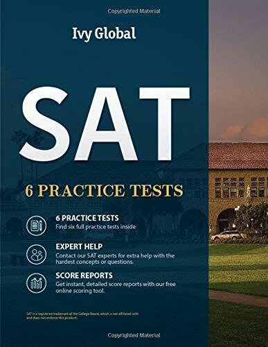 [중고] Ivy Global‘s SAT 6 Practice Tests (3.1 Edition)