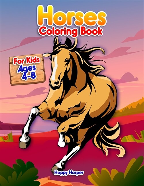 Horses Coloring Book (Paperback)