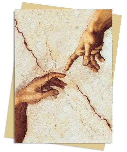 Michaelangelo: Creation Hands Greeting Card Pack : Pack of 6 (Cards, Pack of 6)