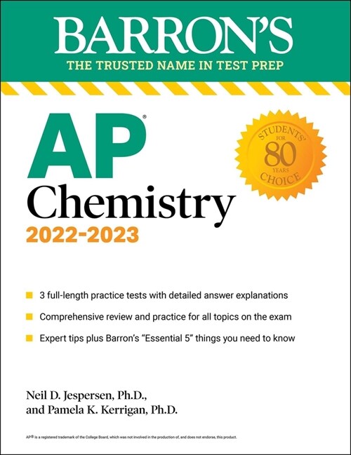 AP Chemistry: With 3 Practice Tests (Paperback, 10)