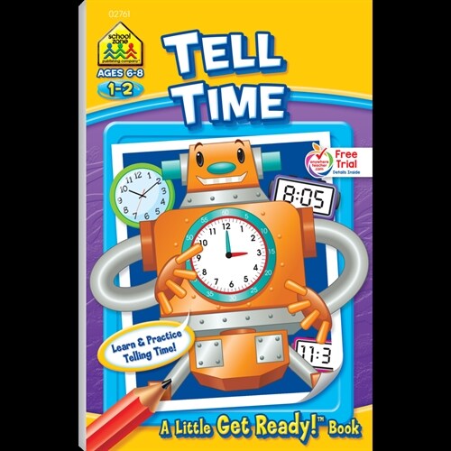 School Zone Tell Time Tablet Workbook (Paperback)