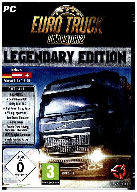Euro Truck Simulator 2, 1 DVD-ROM (Legendary-Edition) (DVD-ROM)