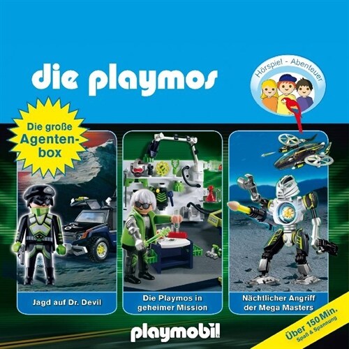 Die Playmos - Die Playmos - Die große Agenten-Box, 3 Audio-CDs (CD-Audio)