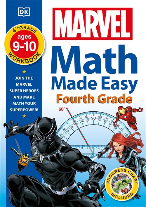 Marvel Math Made Easy, Fourth Grade: Join the Marvel Super Heroes and Make Math Your Superpower! (Paperback)