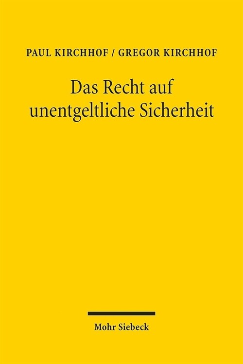 Das Recht Auf Unentgeltliche Sicherheit: Zur Sicherheitsgebuhr Bei Risikoveranstaltungen (Paperback)