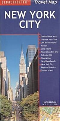 Globetrotter Travel Map New York City (Map, 6th, FOL)