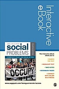 Social Problems Interactive eBook: Community, Policy, and Social Action (Paperback, 4)