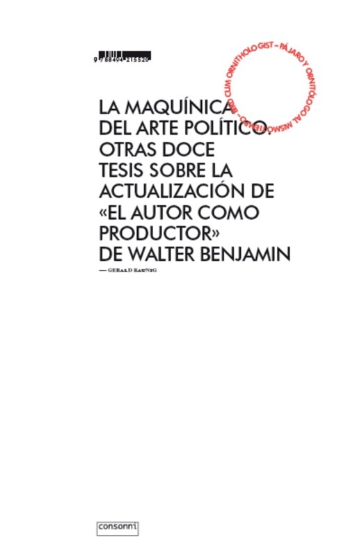 MAQUINICA DEL ARTE POLITICO,LA (Book)