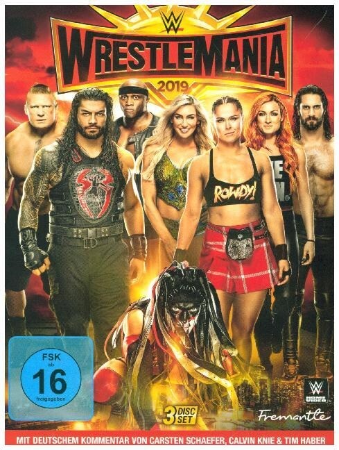 WWE - Wrestlemania 2019, 3 DVDs (DVD Video)