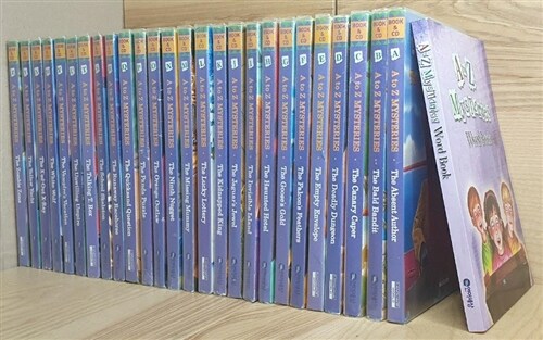 [중고] A to Z Mysteries 26종 Full Set (Paperback 26권 + Audio CD 41장 + 단어장)