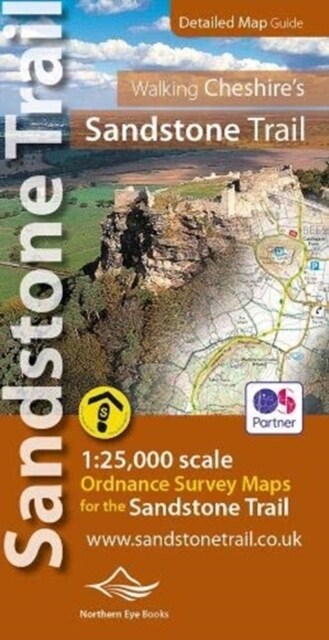 Walking Cheshires Sandstone Trail - OS Map Book (Paperback)