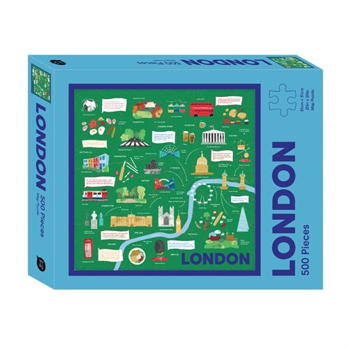 London Map: 500-Piece Jigsaw Puzzle (Board Games)
