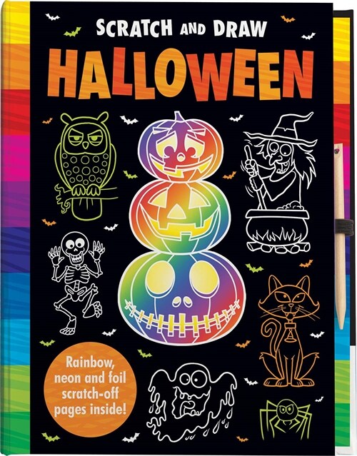 Scratch and Draw Halloween - Scratch Art Activity Book (Hardcover)