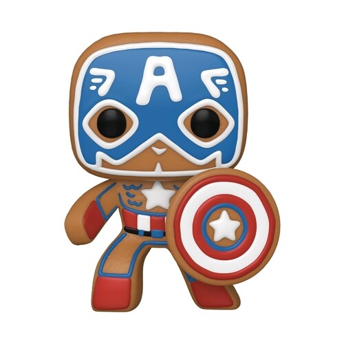 Pop Marvel Holiday Gingerbread Captain America Vinyl Figure (Other)