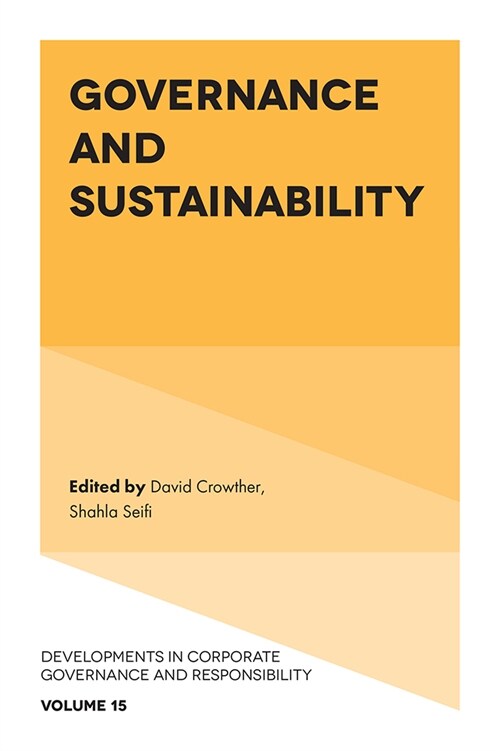 Governance and Sustainability (Hardcover)