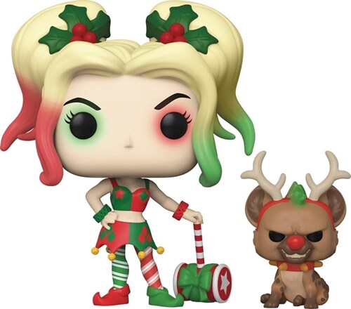 Pop DC Holiday Harley Quinn with Helper Vinyl Figure (Other)