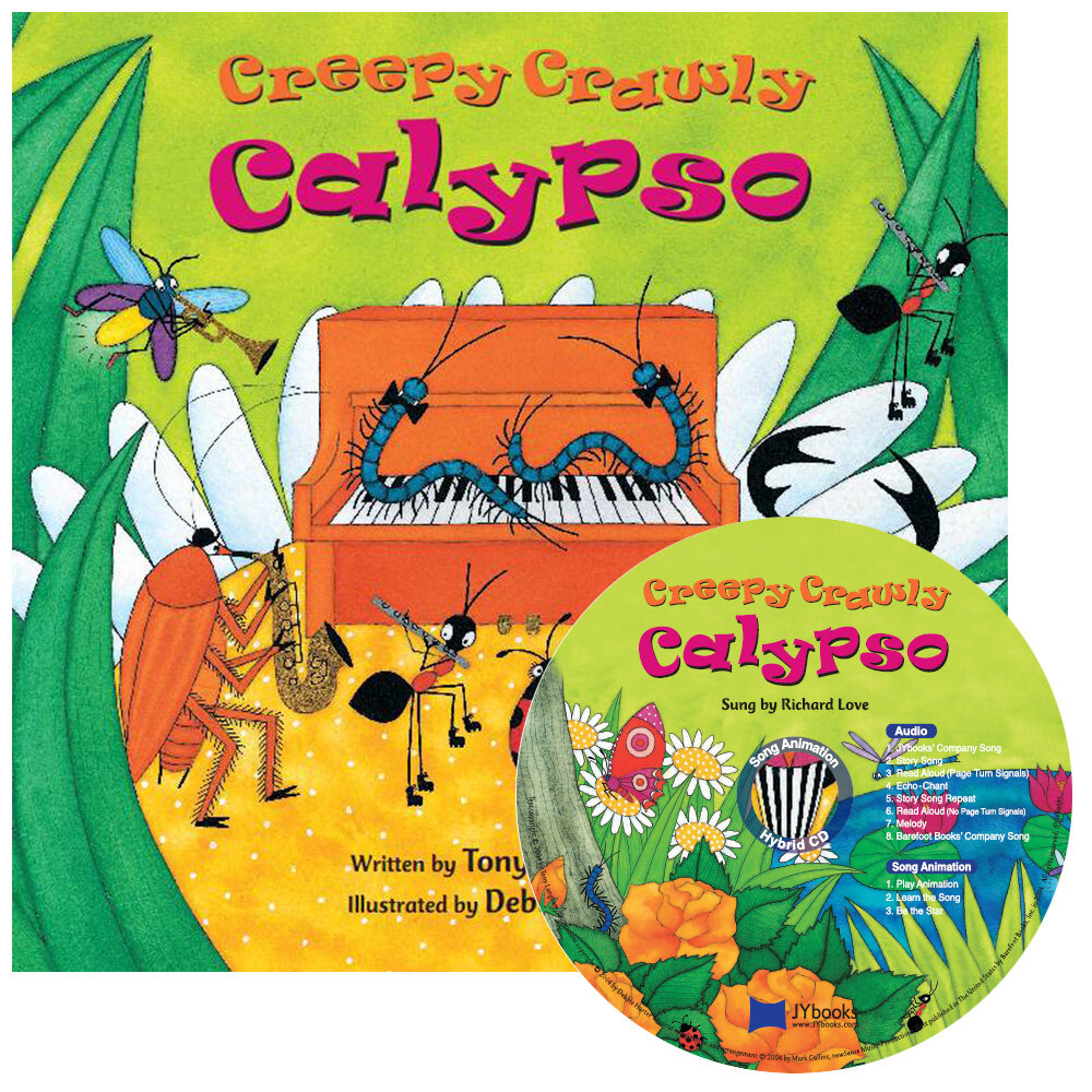 [중고] 노부영 송 애니메이션 Creepy Crawly Calypso (Paperback + Hybrid CD )