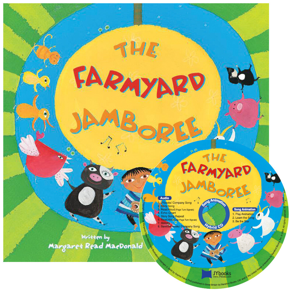 노부영 송 애니메이션 The Farmyard Jamboree (Paperback + Hybrid CD )
