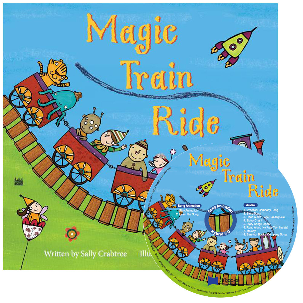 [중고] 노부영 송 애니메이션 Magic Train Ride (Paperback + Hybrid CD )