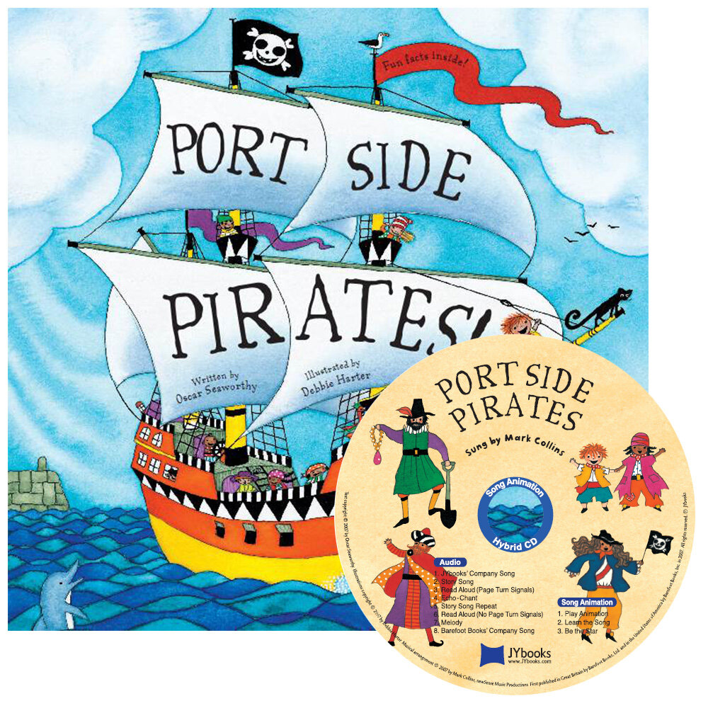 [중고] 노부영 송 애니메이션 Port Side Pirates! (Paperback + Hybrid CD )