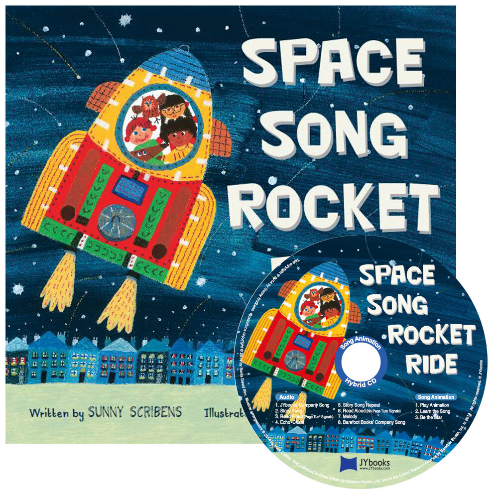 [중고] 노부영 송 애니메이션 Space Song Rocket Ride (Paperback + Hybrid CD )