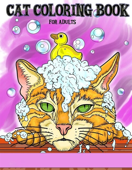 Cat Coloring Book For Adults (Paperback)