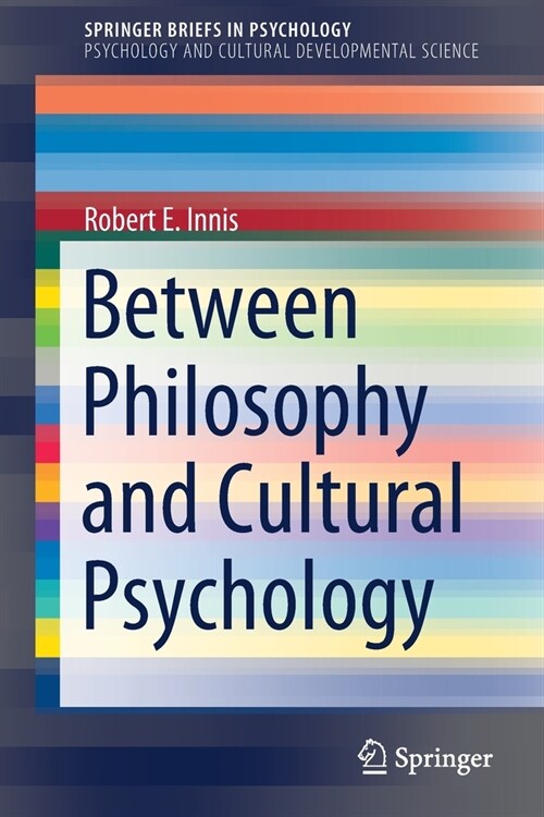 Between Philosophy and Cultural Psychology (Paperback, 2020)