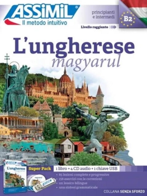 Lungherese (magyarul) : Methode de hongrois pour Italiens (Package)