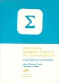CONSOLIDACIO COMPTABLE SEGONS NORMATIVA CA (Book)