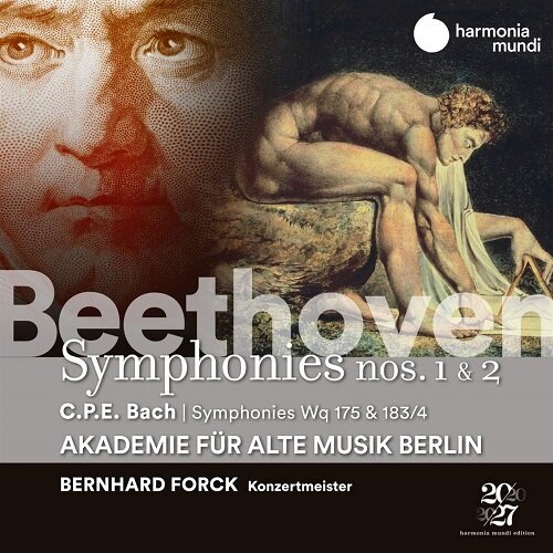 [수입] 베토벤: 교향곡 1번, 2번 / C.P.E. 바흐: 교향곡집