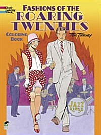 Fashions of the Roaring Twenties Coloring Book (Paperback)