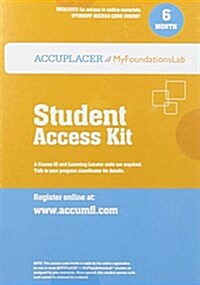 Accuplacer/Mylab Foundational Skills Without Pearson Etext -- Standalone Access Card (6-Month Access) (Hardcover)