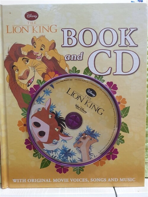 [중고] Disney - The Lion King Book & CD (Hardcover)